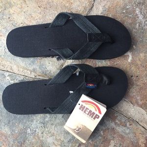 rainbow hemp sandals *brand new*